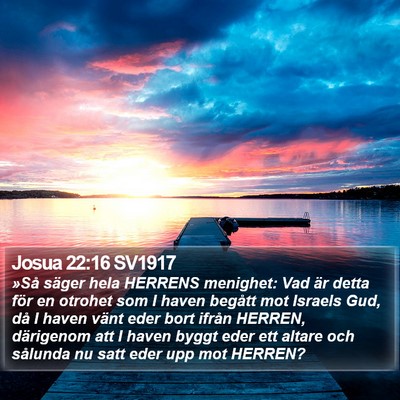 Josua 22:16 SV1917 Bible Verse Image