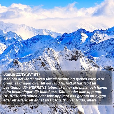 Josua 22:19 SV1917 Bible Verse Image