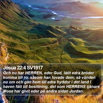 Josua 22:4 SV1917 Bible Verse Image