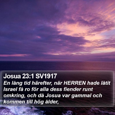 Josua 23:1 SV1917 Bible Verse Image