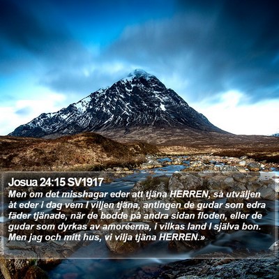 Josua 24:15 SV1917 Bible Verse Image