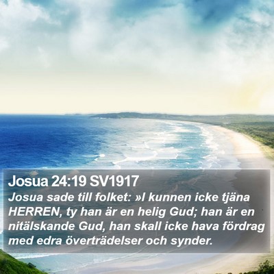 Josua 24:19 SV1917 Bible Verse Image
