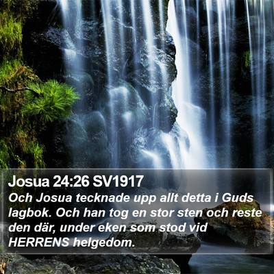Josua 24:26 SV1917 Bible Verse Image