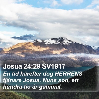Josua 24:29 SV1917 Bible Verse Image