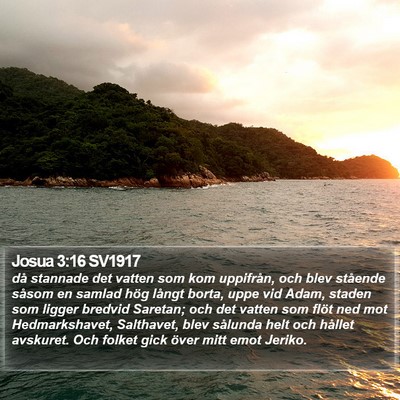 Josua 3:16 SV1917 Bible Verse Image