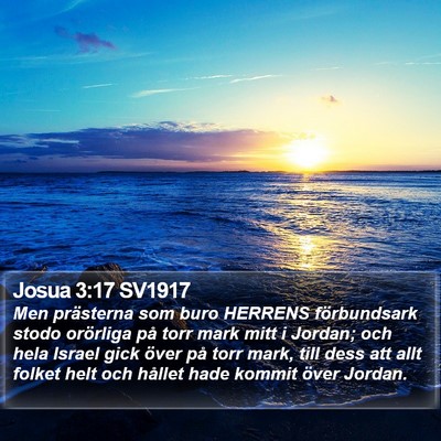 Josua 3:17 SV1917 Bible Verse Image