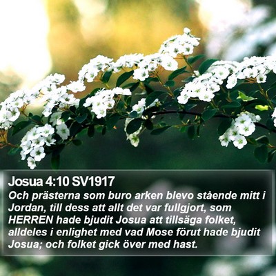 Josua 4:10 SV1917 Bible Verse Image