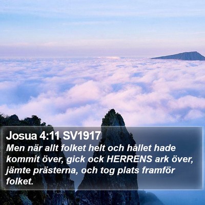 Josua 4:11 SV1917 Bible Verse Image