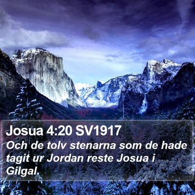 Josua 4:20 SV1917 Bible Verse Image