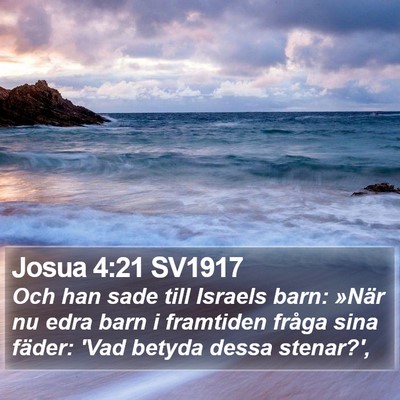 Josua 4:21 SV1917 Bible Verse Image