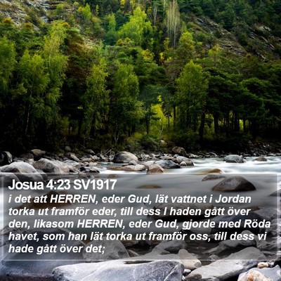 Josua 4:23 SV1917 Bible Verse Image