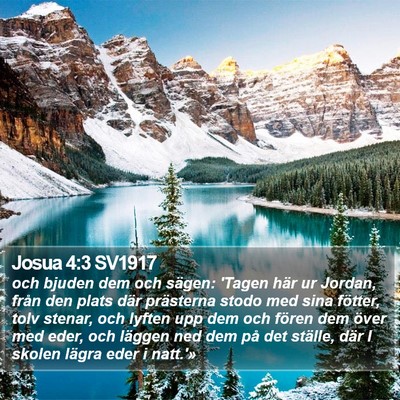 Josua 4:3 SV1917 Bible Verse Image