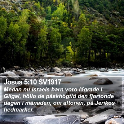 Josua 5:10 SV1917 Bible Verse Image