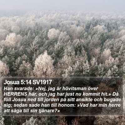 Josua 5:14 SV1917 Bible Verse Image