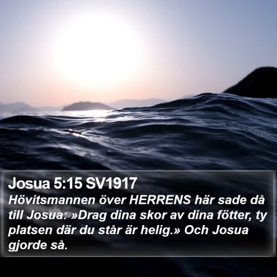 Josua 5:15 SV1917 Bible Verse Image