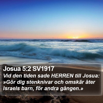 Josua 5:2 SV1917 Bible Verse Image