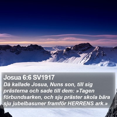 Josua 6:6 SV1917 Bible Verse Image