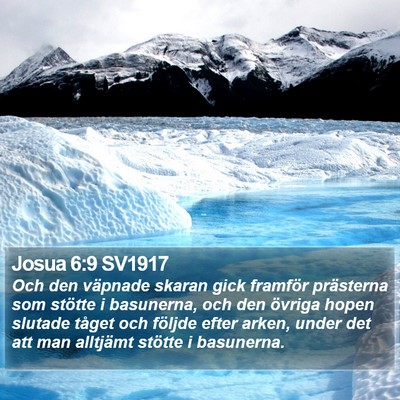 Josua 6:9 SV1917 Bible Verse Image