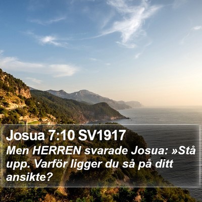 Josua 7:10 SV1917 Bible Verse Image