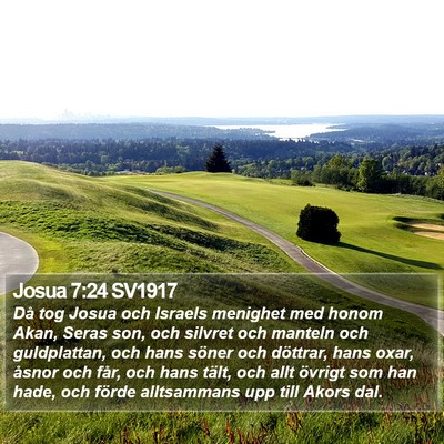 Josua 7:24 SV1917 Bible Verse Image