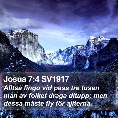 Josua 7:4 SV1917 Bible Verse Image