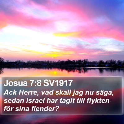 Josua 7:8 SV1917 Bible Verse Image
