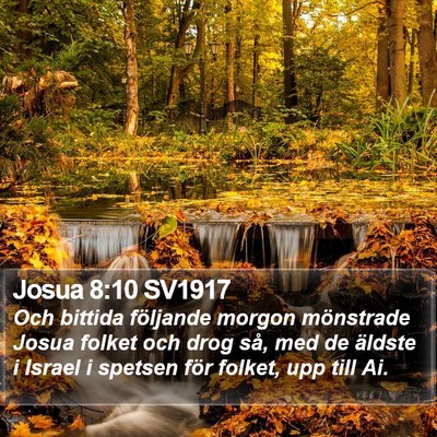 Josua 8:10 SV1917 Bible Verse Image