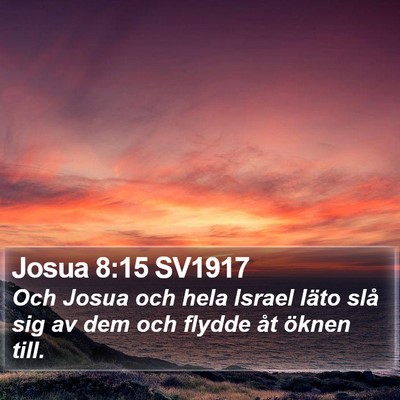 Josua 8:15 SV1917 Bible Verse Image