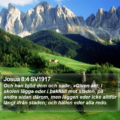 Josua 8:4 SV1917 Bible Verse Image