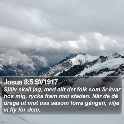 Josua 8:5 SV1917 Bible Verse Image