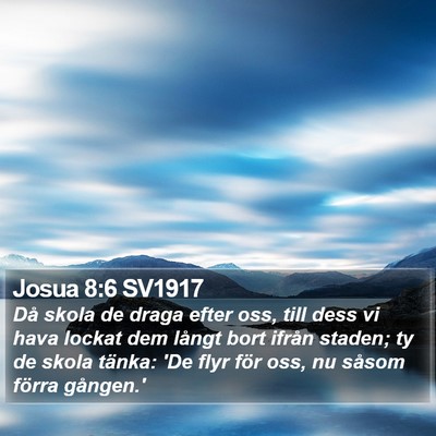Josua 8:6 SV1917 Bible Verse Image