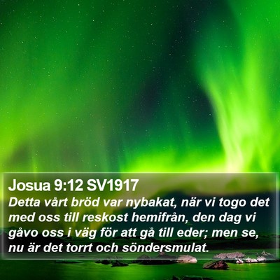 Josua 9:12 SV1917 Bible Verse Image