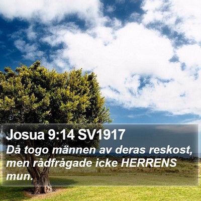 Josua 9:14 SV1917 Bible Verse Image