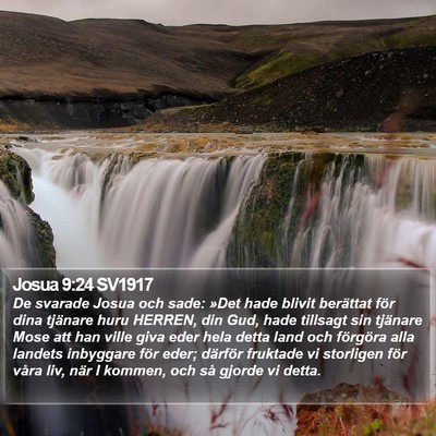 Josua 9:24 SV1917 Bible Verse Image