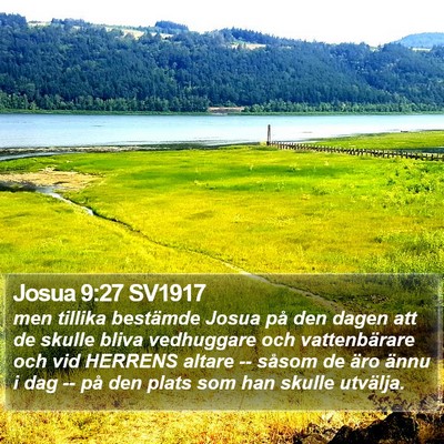 Josua 9:27 SV1917 Bible Verse Image