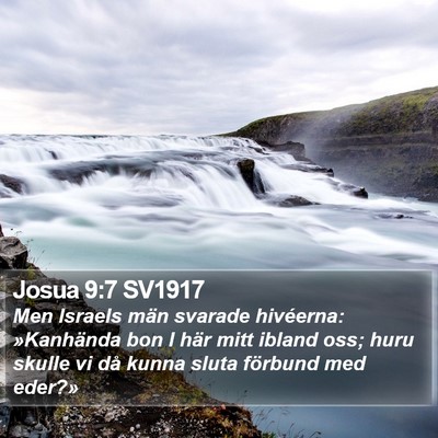 Josua 9:7 SV1917 Bible Verse Image
