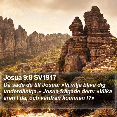Josua 9:8 SV1917 Bible Verse Image