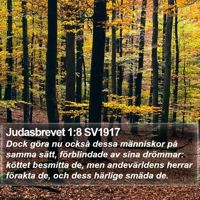 Judasbrevet 1:8 SV1917 Bible Verse Image