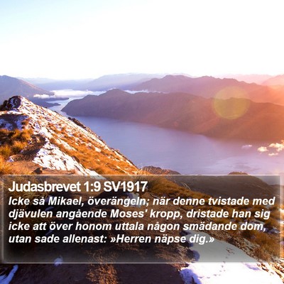 Judasbrevet 1:9 SV1917 Bible Verse Image