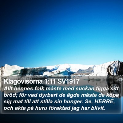 Klagovisorna 1:11 SV1917 Bible Verse Image
