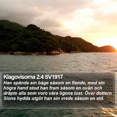 Klagovisorna 2:4 SV1917 Bible Verse Image