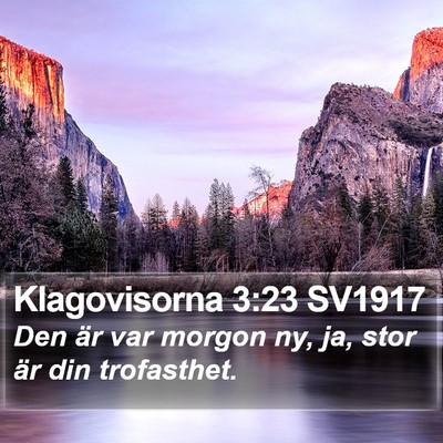 Klagovisorna 3:23 SV1917 Bible Verse Image