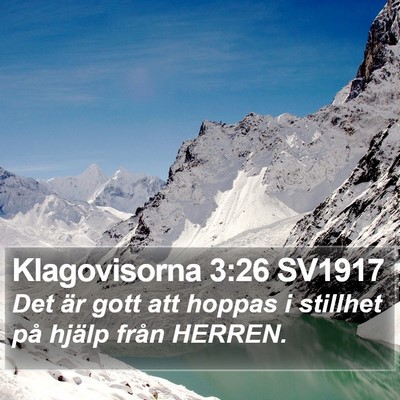 Klagovisorna 3:26 SV1917 Bible Verse Image