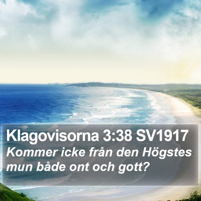 Klagovisorna 3:38 SV1917 Bible Verse Image