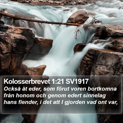 Kolosserbrevet 1:21 SV1917 Bible Verse Image