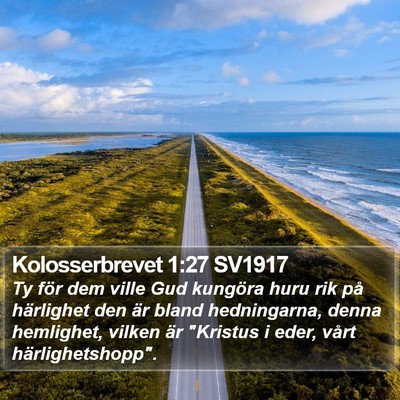 Kolosserbrevet 1:27 SV1917 Bible Verse Image