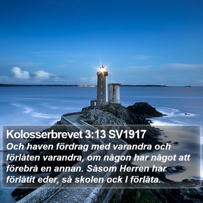 Kolosserbrevet 3:13 SV1917 Bible Verse Image