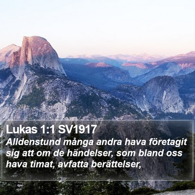 Lukas 1:1 SV1917 Bible Verse Image