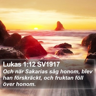 Lukas 1:12 SV1917 Bible Verse Image