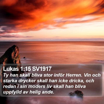 Lukas 1:15 SV1917 Bible Verse Image
